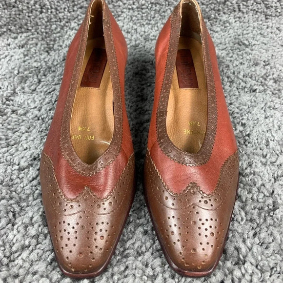 Ipanema Fortune Leather Two Toned Pumps Heels Size 7.5 M - Picture 1 of 8